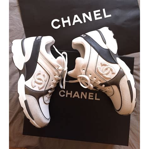 basket femme chanel blanche|basket chanel adidas pharrell.